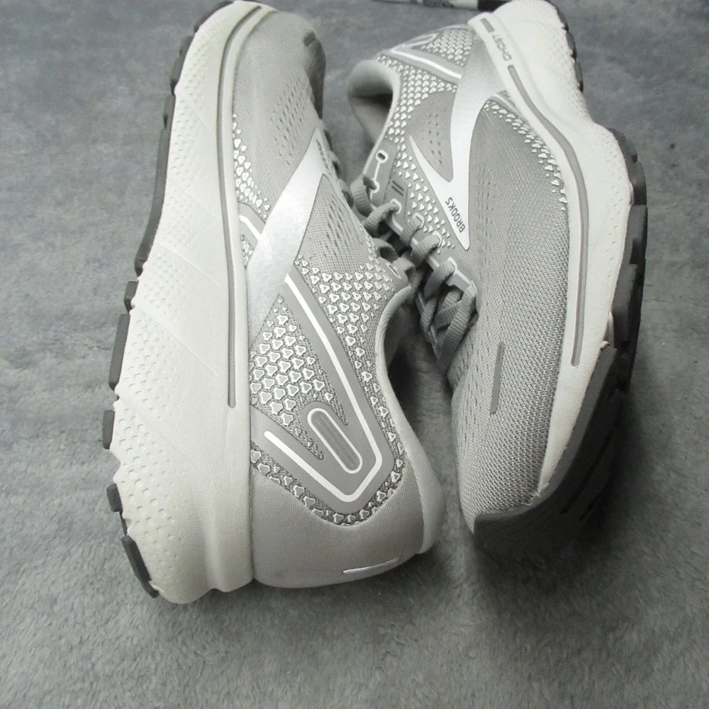Brooks Running Shoes Womens 11.5B Gray Ghost 14‎ Lightweight Trail Jog Gym EUC